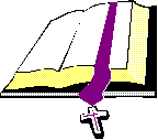 Bible with violet marker