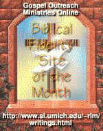 Biblical Fidelity Site of the Month Award