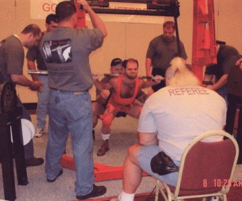 Me squatting at IPA Worlds - 2003